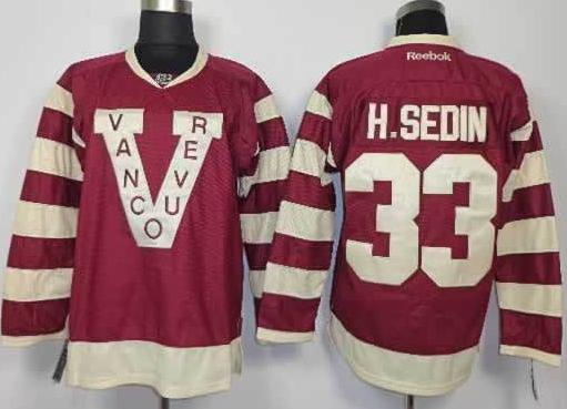Cheap Vancouver Canucks 33 H.Sedin Red NHL Jerseys For Sale