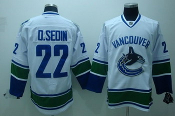 Cheap Vancouver Canucks 22 D.sedin white Jersey For Sale