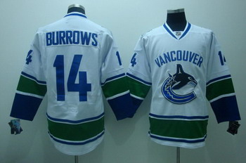 Cheap Vancouver Canucks 14 Burrows white Jerseys For Sale