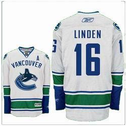 Vancouver Canucks 16 LINDEN white Jersey