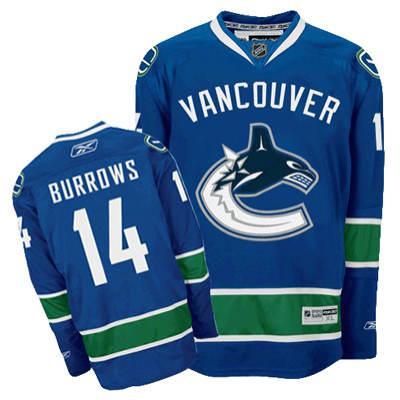 Vancouver Canucks 14 BURROWS blue Jersey