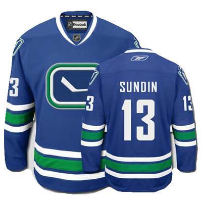 Cheap Vancouver Canucks 13 SUNDIN blue Jersey For Sale