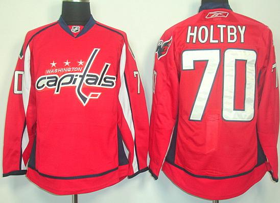 Washington Capitals 70 Braden Holtby Red NHL Jerseys