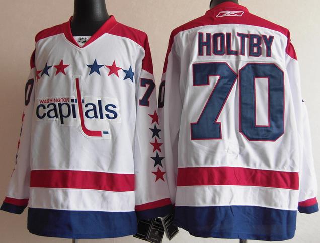 Washington Capitals 70 Braden Holtby White 2011 Winter Classic Jersey