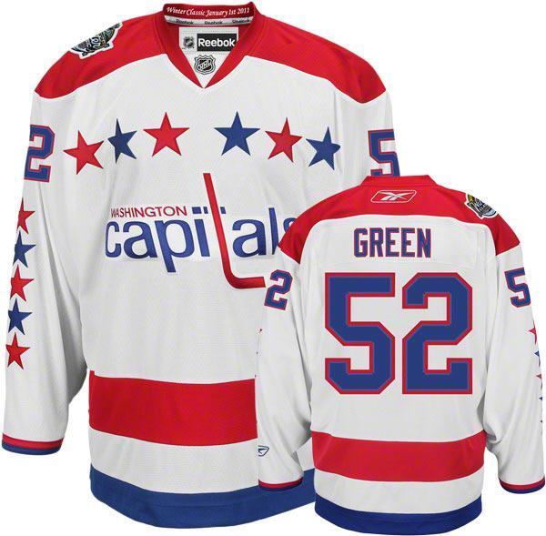 Cheap Washington Capitals 52 Mike Green 2011 Winter Classic White Jersey For Sale