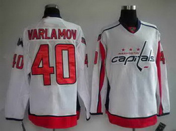Washington Capitals 40 VARLAMOV white