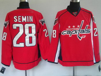 Washington Capitals 28 SEMIN red