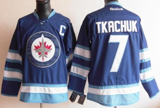 Cheap Winnipeg Jets 7 Keith Tkachuk Blue 2011 New Style NHL Jersey For Sale