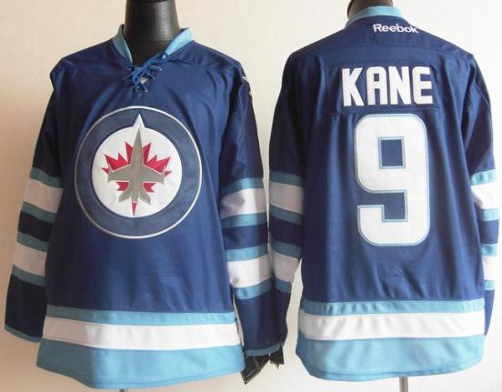 Cheap Winnipeg Jets 9 Evander Kane Blue 2011 New Style NHL Jersey For Sale