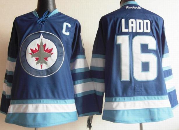 Cheap Winnipeg Jets 16 Andrew Ladd Blue 2011 New Style NHL Jersey For Sale