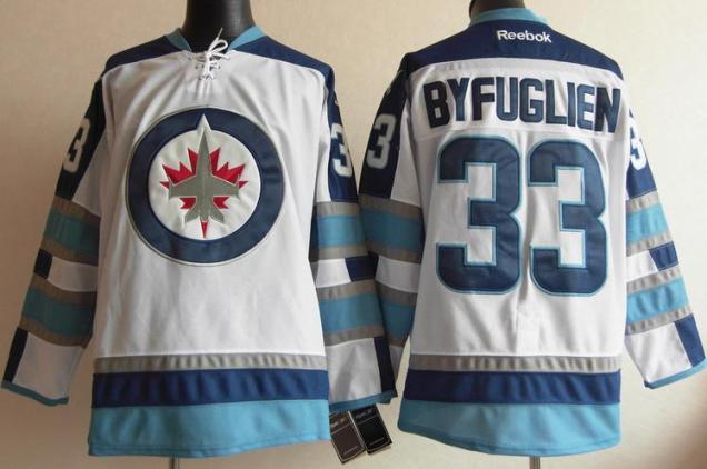 Winnipeg Jets 33 Byfuglien White 2011 New Style NHL Jersey
