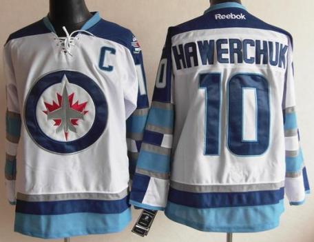 Cheap Winnipeg Jets 10 Hawerchuk White 2011 New Style NHL Jersey For Sale
