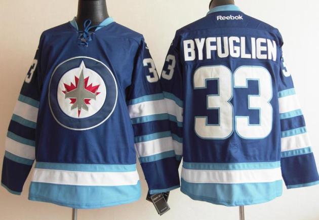 Cheap Winnipeg Jets 33 Byfuglien Blue 2011 New Style NHL Jersey For Sale