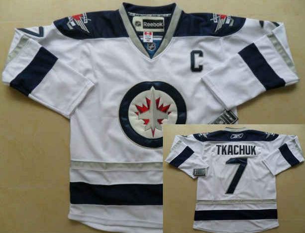 Cheap Winnipeg Jets 7 Keith Tkachuk White NHL Jerseys New Style For Sale