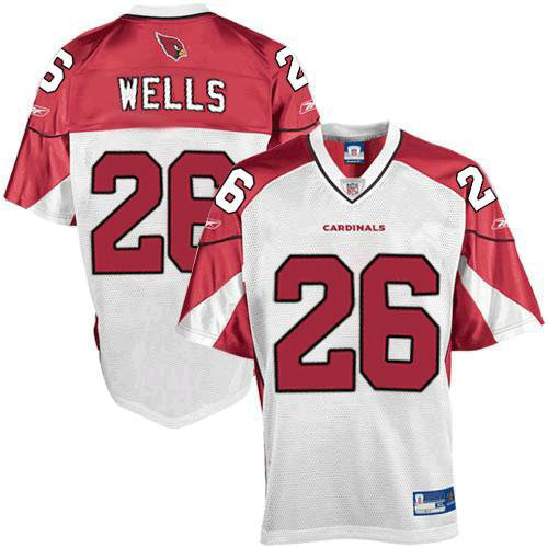 Arizona Cardinals 26 Chris Wells white jersys