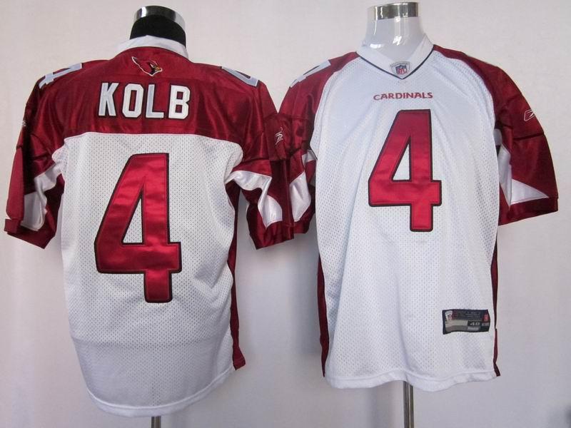 Arizona Cardinals 4 Kevin Kolb White NFL Jerseys
