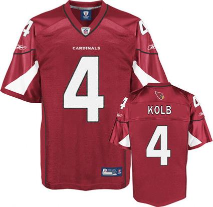 Arizona Cardinals 4 Kevin Kolb Red NFL Jerseys