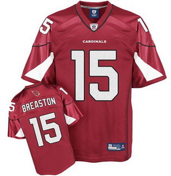 Arizona Cardinals Steve Breaston 15 Red Home Jersey