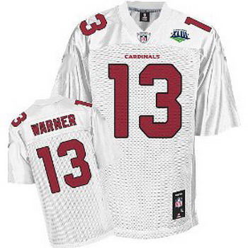 Cheap Arizona Cardinals Kurt Warner Super Bowl XLIII white Jersey For Sale
