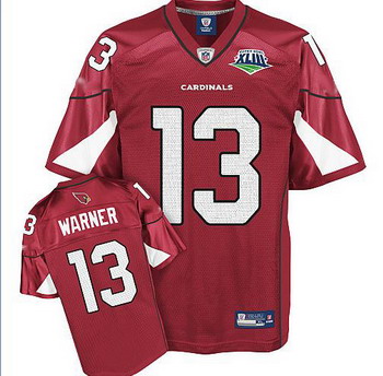 Cheap Arizona Cardinals Kurt Warner Super Bowl XLIII Team Color Jersey For Sale