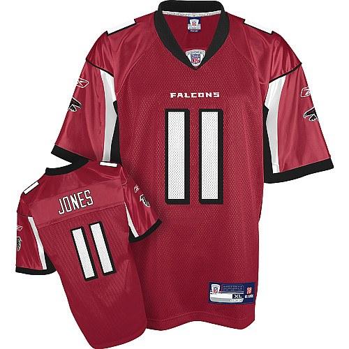 Atlanta Falcons 11 Jones Red NFL Jersey
