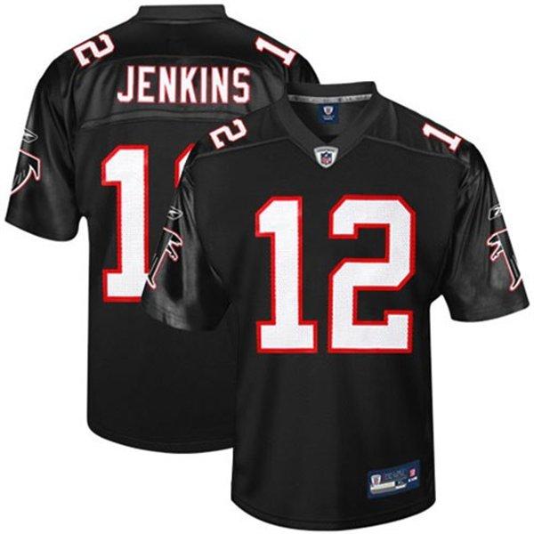 Cheap Atlanta Falcons 12 Michael Jenkins Black Jersey For Sale