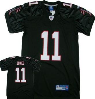 Atlanta Falcons 11 Jones Black NFL Jersey