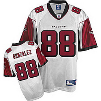 Cheap Atlanta Falcons 88 Tony Gonzalez White Jersey For Sale