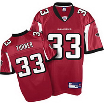 Cheap Atlanta Falcons 33 Michael Turner Red Jersey For Sale
