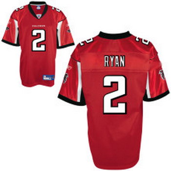 Cheap Atlanta Falcons 2 Matt Ryan Red Jersey For Sale