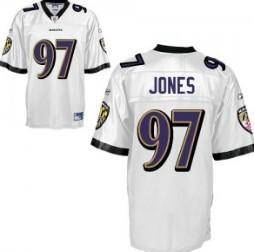 Baltimore Ravens 97 Arthur Jones White Jersey