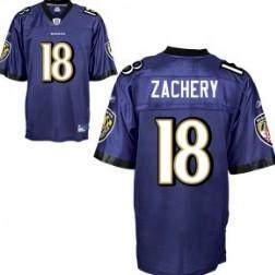 Baltimore Ravens 18 Terrell Zachery Purple Jersey