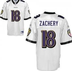 Baltimore Ravens 18 Terrell Zachery White Jersey