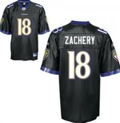 Cheap Baltimore Ravens 18 Terrell Zachery Black Jersey For Sale