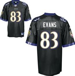 Cheap Baltimore Ravens 83 Lee Evans Black Jersey For Sale