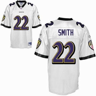 Cheap Baltimore Ravens 22 Jimmy Smith White Jersey For Sale