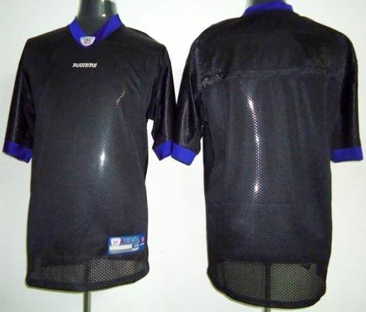 Baltimore Ravens Blank Black NFL Jerseys