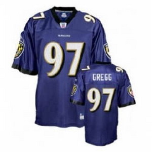 Baltimore Ravens 97 Kelly Gregg Jersey Blue