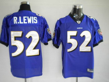 Baltimore Ravens 52 R.Lewis Purple Jerseys from china