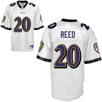 Baltimore Ravens 20 Ed Reed white jerseys from china