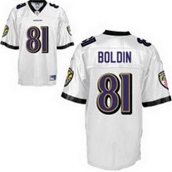 Anquan Boldin Baltimore Ravens 81 Jersey White sewed