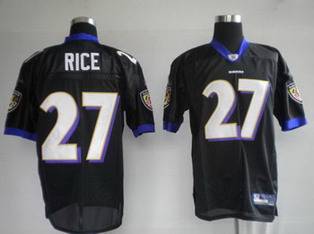Baltimore Ravens 27 Rice black Jerseys
