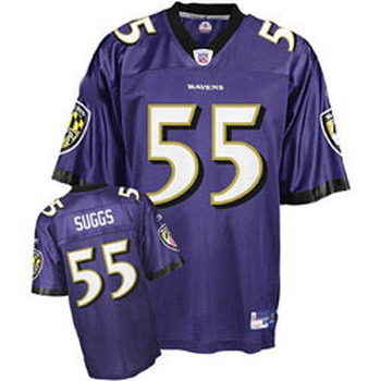 Cheap Baltimore Ravens Terrell Suggs 55 Purple Jersey For Sale
