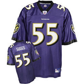 Baltimore Ravens Terrell Suggs 55 Purple Jersey