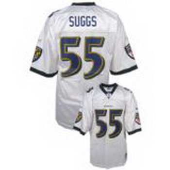 Baltimore Ravens 55 Terrell Suggs white Jerseys