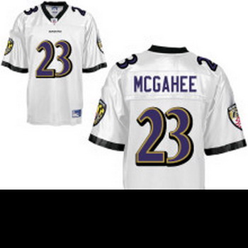 Baltimore Ravens 23 Willis McGahee White Jersey