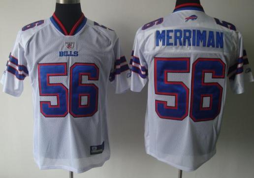 Buffalo Bills 56 Shawn Merriman White NFL Jersey