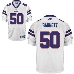 Buffalo Bills 50 Barnett White NFL Jersey