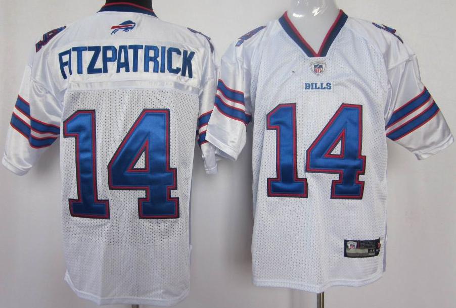 Buffalo Bills 14 Fitzpatrick 2011 White Jersey