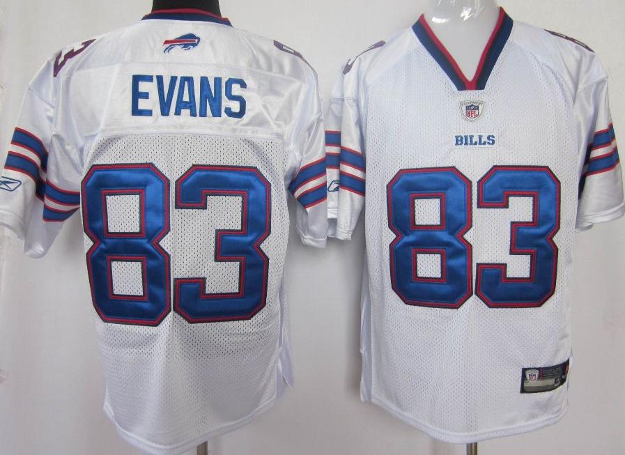 Buffalo Bills 83 Evans 2011 White Jersey